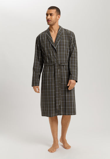 Night And Day Cotton Shawl Collar Robe | Urban Check 75116-3041